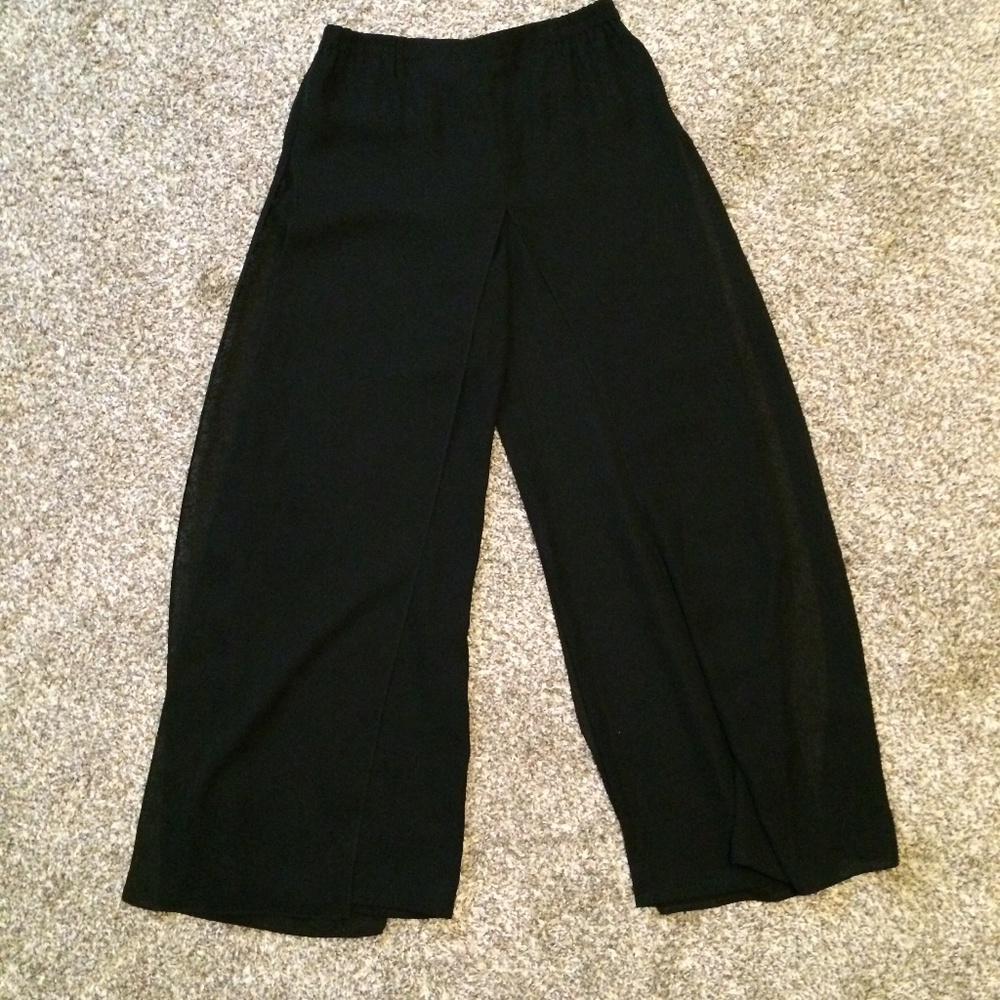 Adrianna Papell sheer dress pants